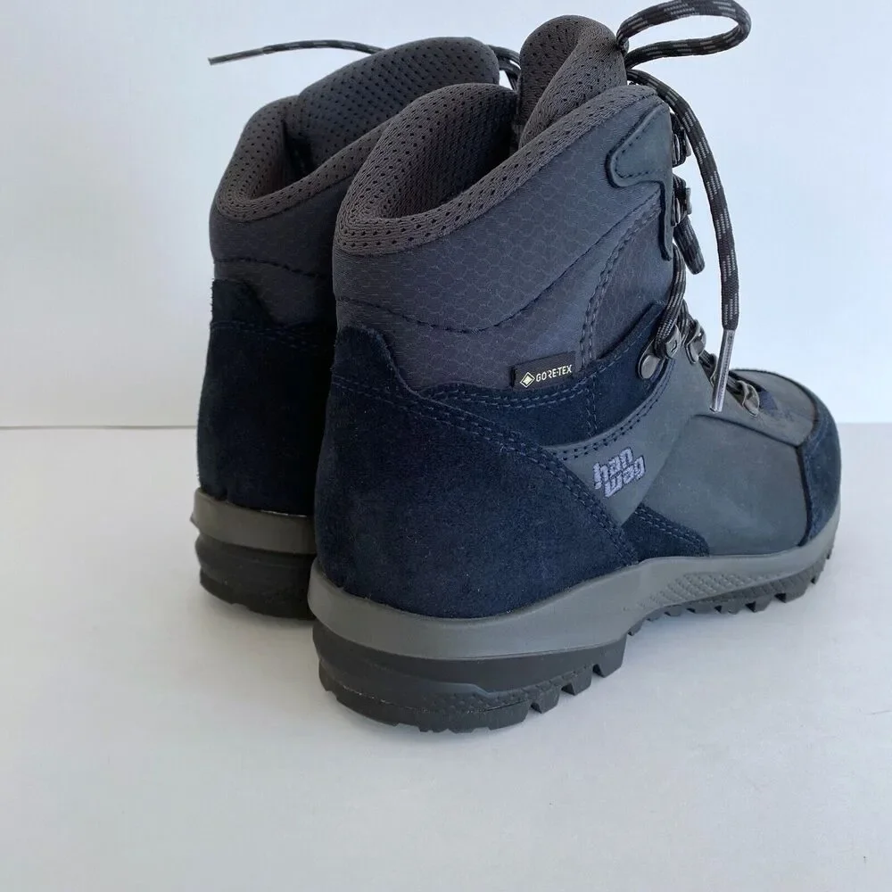 Hanwag‎ Lady GTX Women's Size 7 Hiking Boots Gray Black Vibram Waterproof
